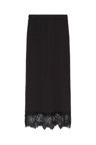 Jupe longue taille haute - Noir