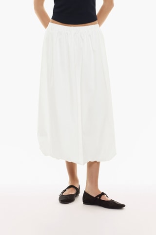 Jupe midi - Blanc