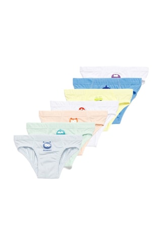 7 slips - Ciel et blanc