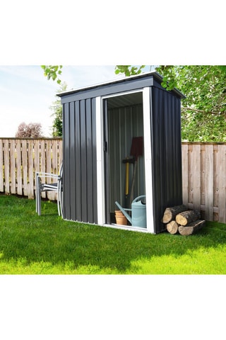 Abri de jardin - Anthracite et blanc - 2,2 m³