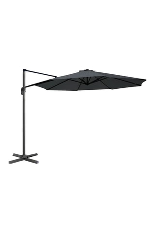 Parasol rond 360° - Déporté, housse et pied