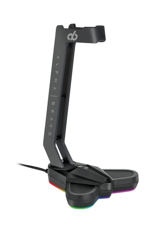 Support pour casque de jeu Alpha Bravo - Noir