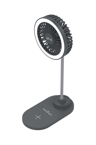 Ventilateur de bureau USB 3-en-1 Noir