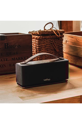 Enceinte sans fil et batterie externe MR-8 Retro - Noir et marron
