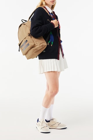 Sac à dos - Beige et bleu marine