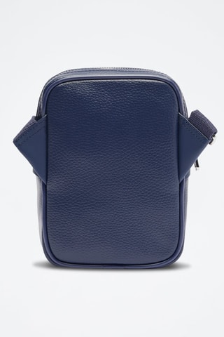 Sac bandoulière en cuir - Bleu marine