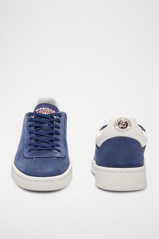 Baskets en nubuck Roland-Garros Edition Baseshot Premium - Bleu marine