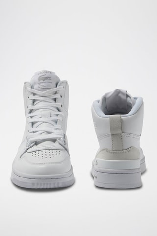 Baskets montantes en cuir L001 - Blanc