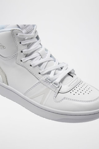 Baskets montantes en cuir L001 - Blanc