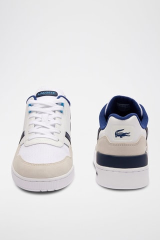 Baskets en cuir T-Clip - Bleu marine et blanc