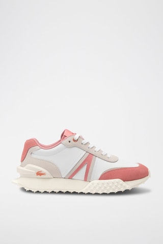 Baskets en cuir L-Spin Deluxe - Blanc et rose