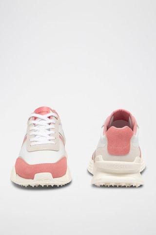 Baskets en cuir L-Spin Deluxe - Blanc et rose