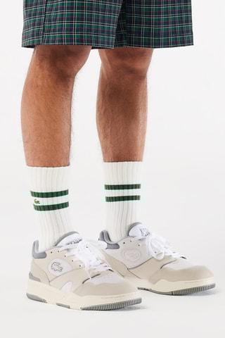 Baskets en cuir Lineshot - Blanc et gris clair