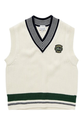 Pull sans manches - Ecru