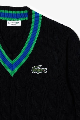 Pull classic fit en laine - Noir