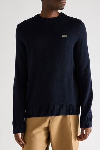 Pull en cachemire et laine - Bleu marine