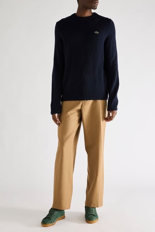 Pull en cachemire et laine - Bleu marine