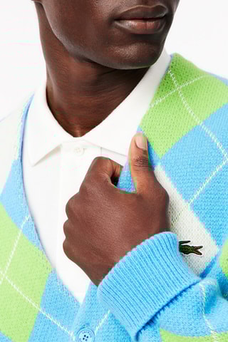 Gilet en laine - Turquoise et vert clair