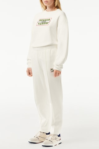 Pantalon de survêtement en coton biologique - Blanc