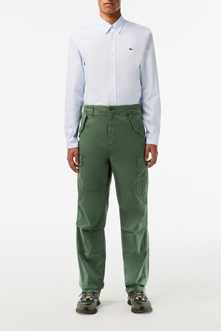 Pantalon cargo straight - Vert foncé