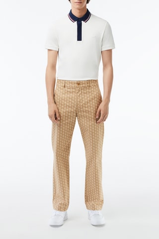 Chino straight en coton biologique - Beige