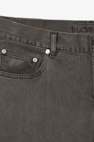 Jean regular en coton biologique - Gris foncé