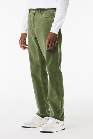 Jean regular en coton biologique - Kaki