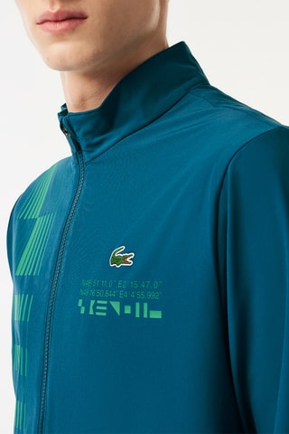 Veste Lacoste Tennis x Novak Djokovic - Bleu canard
