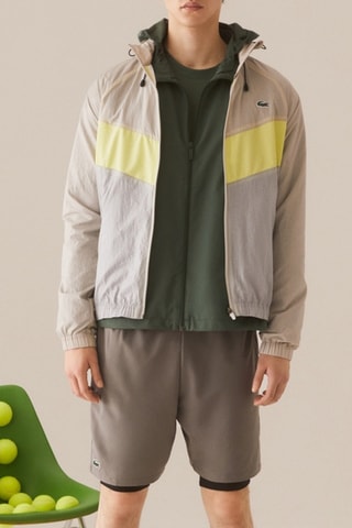 Veste à capuche - Beige et gris clair