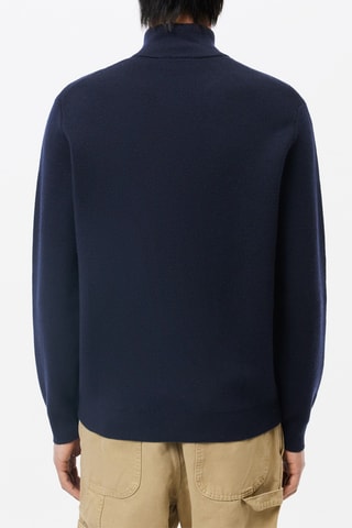 Veste en mérinos - Bleu marine