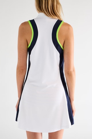 Robe - Blanc et bleu marine