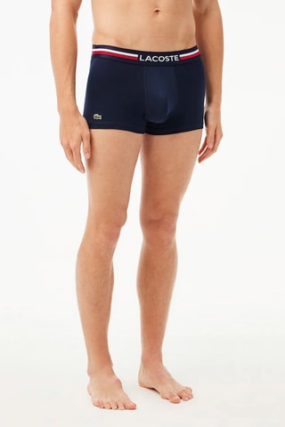 3 boxers - Bleu et rouge