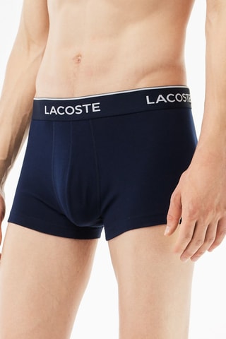 3 boxers - Blanc, bleu marine et turquoise