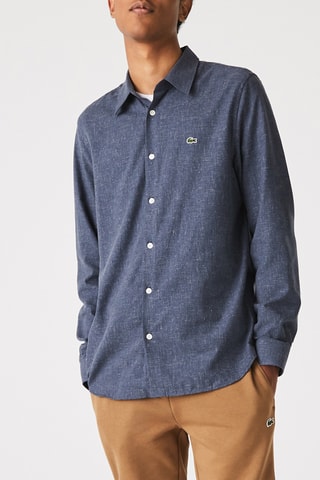 Chemise slim - Bleu marine chiné