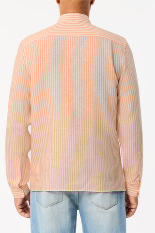 Chemise regular en lin - Pêche