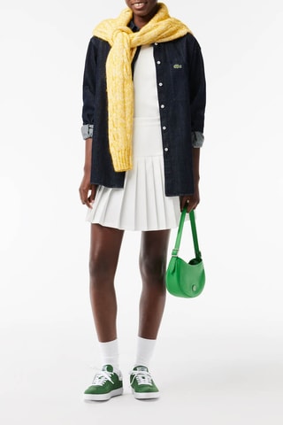 Surchemise en jean et coton biologique - Bleu marine