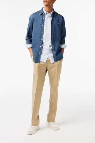 Chemise regular en jean - Bleu marine