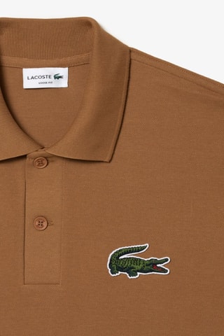 Polo loose en coton biologique - Camel