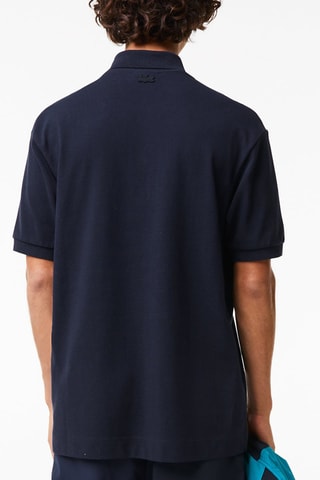 Polo classic fit en coton biologique - Bleu marine