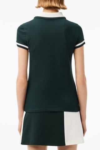 Polo slim en coton biologique - Kaki