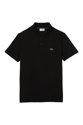 Polo regular en coton biologique - Noir