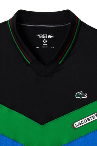 Polo slim Lacoste Tennis x Daniil Medvedev - Noir