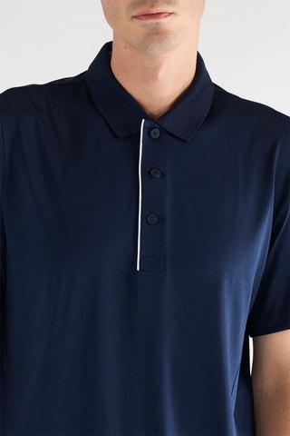 Polo regular - Bleu marine et blanc