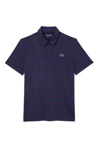 Polo regular - Bleu pétrole et marron