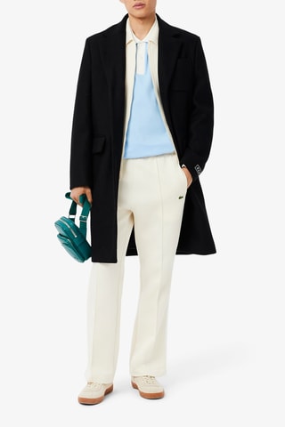 Polo classic fit en coton biologique - Ciel et blanc