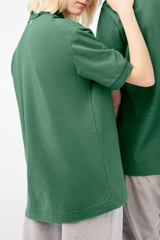 Polo loose en coton biologique - Vert