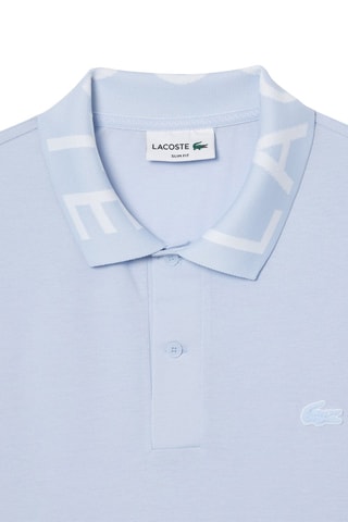 Polo slim en coton biologique - Bleu clair