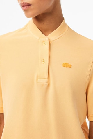Polo relaxed en coton biologique - Jaune