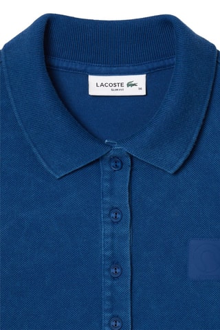 Polo slim - Bleu cobalt