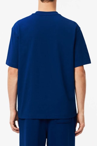 T-shirt en coton biologique - Bleu électrique